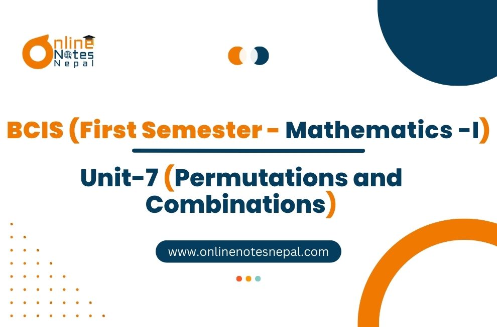 Unit VII: Permutations and Combinations Photo